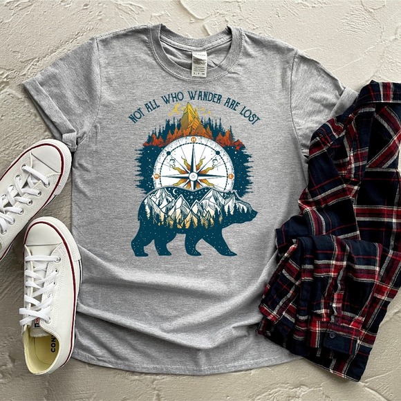 Camp Lover Shirt, Camping Shirt, Camping Heart Shirt, Cute Hiking Shirt - Picture 1 of 2
